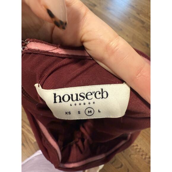 House of CB Sasha Raisin Midi Dress Size Medium 2350 - Picture 13 of 13